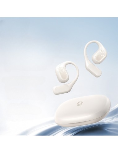 Baseus Eli 2i Fit Open-Ear True Słuchawki Bezprzewodowe Starlight Off-White