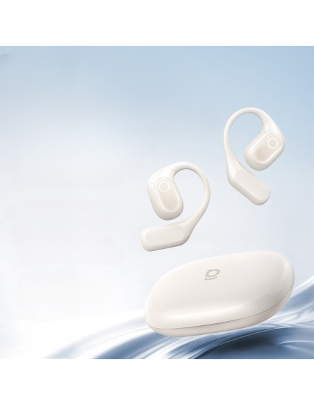 Baseus Eli 2i Fit Open-Ear True Słuchawki Bezprzewodowe Starlight Off-White