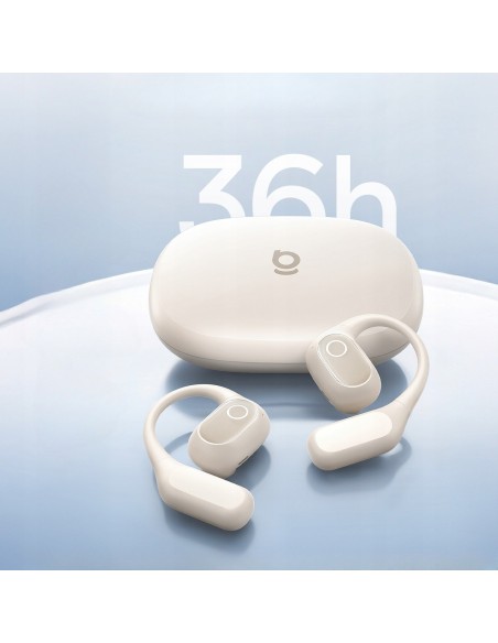Baseus Eli 2i Fit Open-Ear True Słuchawki Bezprzewodowe Starlight Off-White