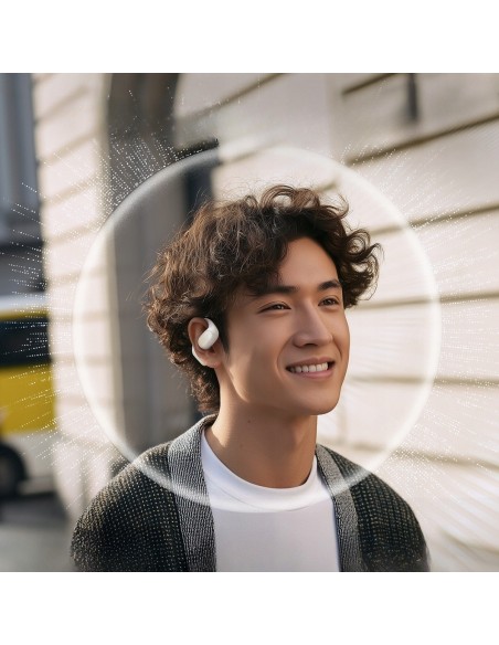 Baseus Eli 2i Fit Open-Ear True Słuchawki Bezprzewodowe Starlight Off-White