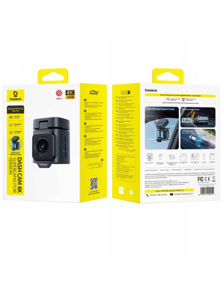 Baseus PrimeTrip VD1 Pro Wideorejestrator 4K Super Capacity Version Cosmic Black