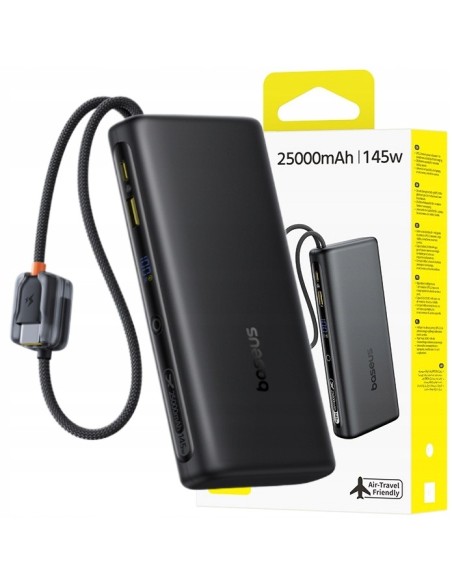 Baseus EnerFill FC41 Power Bank Z Wbudowanymi Kablami USB-C 25000mAh