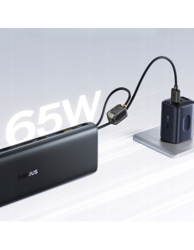 Baseus EnerFill FC41 Power Bank Z Wbudowanymi Kablami USB-C 25000mAh