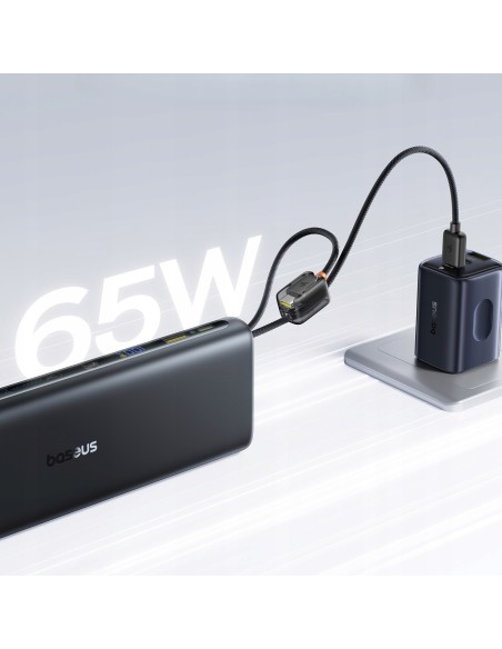 Baseus EnerFill FC41 Power Bank Z Wbudowanymi Kablami USB-C 25000mAh