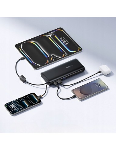 Baseus EnerFill FC41 Power Bank Z Wbudowanymi Kablami USB-C 25000mAh