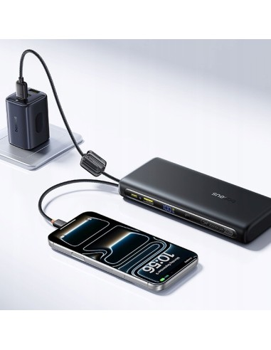 Baseus EnerFill FC41 Power Bank Z Wbudowanymi Kablami USB-C 25000mAh