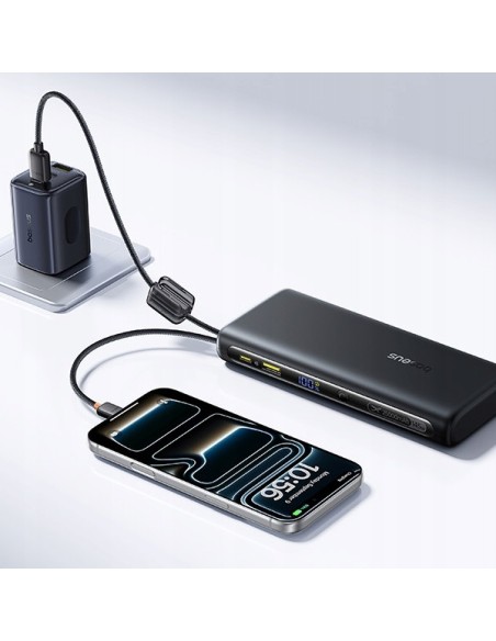 Baseus EnerFill FC41 Power Bank Z Wbudowanymi Kablami USB-C 25000mAh