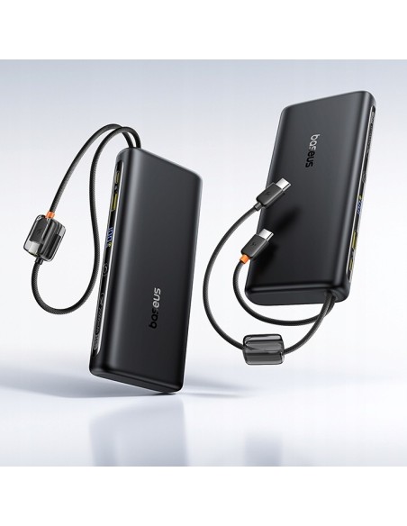 Baseus EnerFill FC41 Power Bank Z Wbudowanymi Kablami USB-C 25000mAh