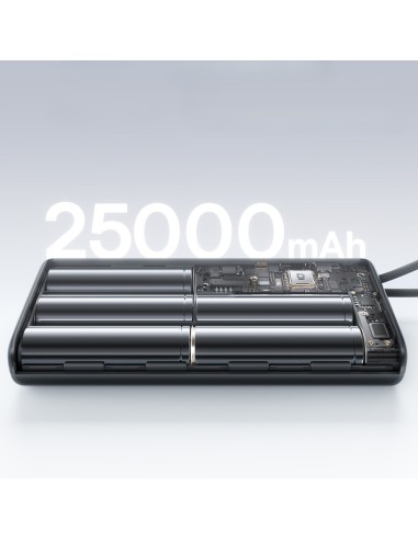 Baseus EnerFill FC41 Power Bank Z Wbudowanymi Kablami USB-C 25000mAh