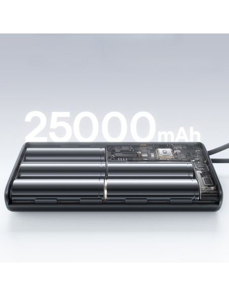 Baseus EnerFill FC41 Power Bank Z Wbudowanymi Kablami USB-C 25000mAh
