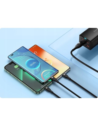 Baseus Flash Series 2 | Kabel USB-C / USB-A - USB-C, Lightning, Micro USB 1.2m 100W	