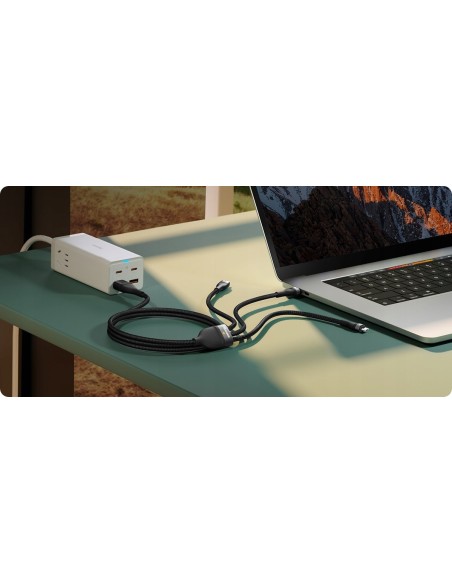 Baseus Flash Series 2 | Kabel USB-C / USB-A - USB-C, Lightning, Micro USB 1.2m 100W	