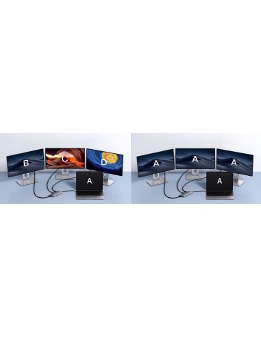 Baseus PortalJoy Series | Adapter HUB USB-C do 13 Portów,  2x HDMI, VGA, DP,  2x USB3.1, USB2.0, USB-C, Mini Jack, RJ45, SF/TF 1