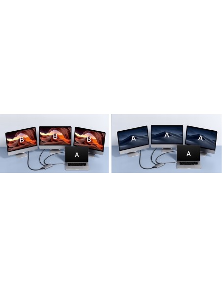 Baseus PortalJoy Series | Adapter HUB USB-C do 13 Portów,  2x HDMI, VGA, DP,  2x USB3.1, USB2.0, USB-C, Mini Jack, RJ45, SF/TF 1