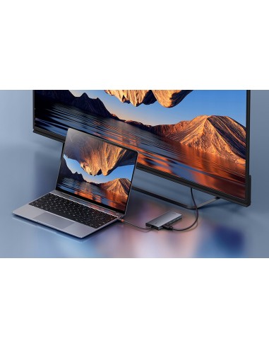 Baseus PortalJoy Series | Adapter HUB USB-C do 13 Portów,  2x HDMI, VGA, DP,  2x USB3.1, USB2.0, USB-C, Mini Jack, RJ45, SF/TF 1