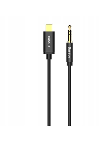 Baseus Yiven M01 | Pozłacany kabel audio AUX przejściówka z Type-C USB-C do Mini Jack 3.5 120cm 