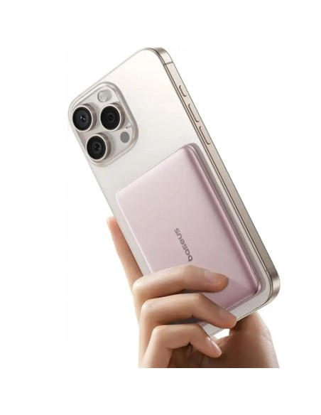 Baseus PicoGo AM41 Ultra-Slim Magnetic Power Bank 5000mAh 20W Nebula Pink