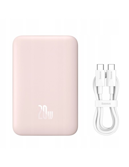 Baseus Magnetic Mini | Power Bank z szybkim ładowaniem 100000mAh 20W z bezprzewodowym ładowaniem + MagSafe