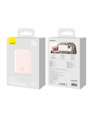 Baseus Magnetic Mini | Power Bank z szybkim ładowaniem 100000mAh 20W z bezprzewodowym ładowaniem + MagSafe