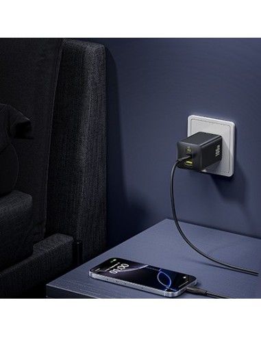 OS-Baseus EnerFill FE11 Ładowarka Sieciowa 2C+U 100W EU Cosmic Black