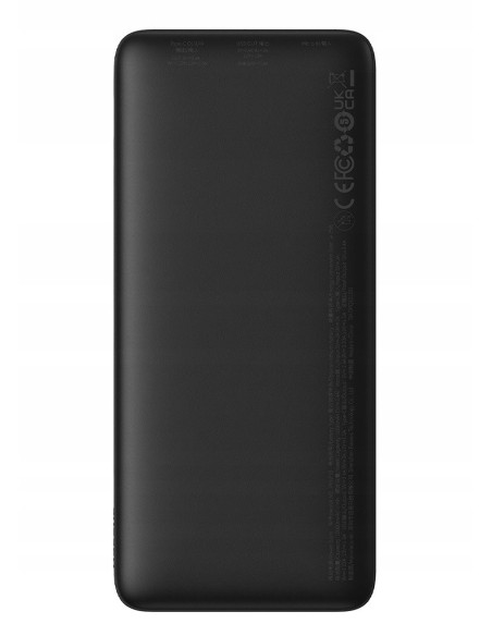 Baseus Airpow Fast Charge Power Bank 10000mAh 20W  Black（With Simple Series Charging Cable USB to Type-C 30cm  Black)