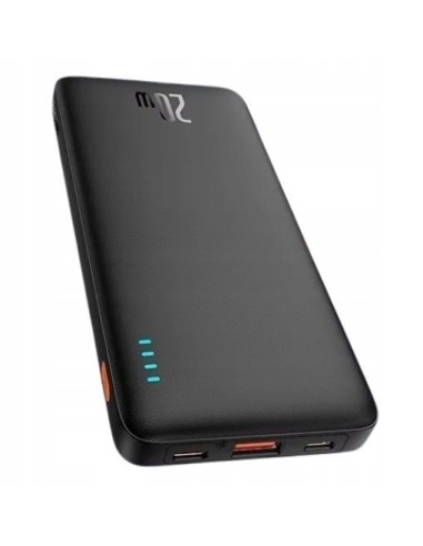 Baseus Airpow Fast Charge Power Bank 10000mAh 20W  Black（With Simple Series Charging Cable USB to Type-C 30cm  Black)