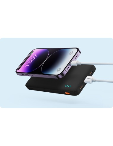 Baseus Airpow Fast Charge Power Bank 10000mAh 20W  Black（With Simple Series Charging Cable USB to Type-C 30cm  Black)