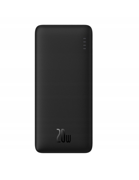 Baseus Airpow Fast Charge Power Bank 10000mAh 20W  Black（With Simple Series Charging Cable USB to Type-C 30cm  Black)