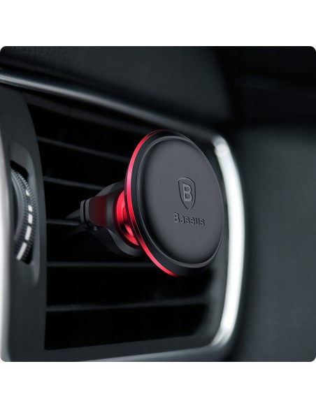 Baseus Magnetic Air Vent | Uchwyt magnetyczny samochodowy na telefon do kratki nawiewu z klipsem na kable