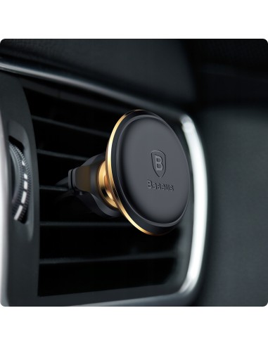 Baseus Air Vent | Uchwyt samochodowy magnetyczny na telefon do kratki z klipsami na kable