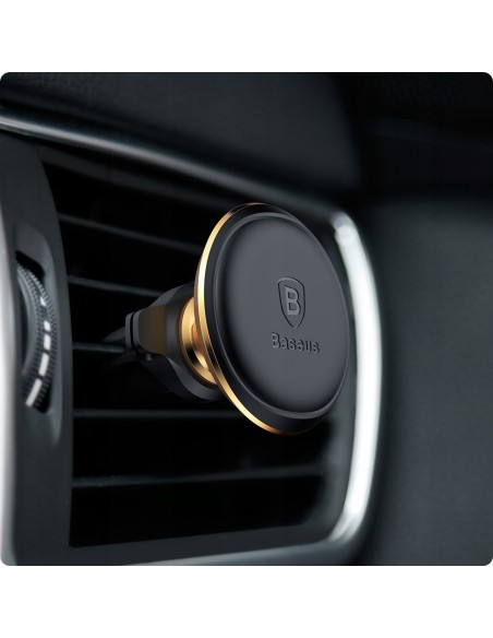 Baseus Air Vent | Uchwyt samochodowy magnetyczny na telefon do kratki z klipsami na kable