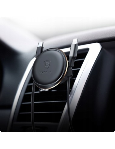 Baseus Air Vent | Uchwyt samochodowy magnetyczny na telefon do kratki z klipsami na kable