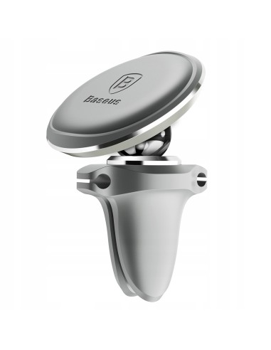 Baseus Magnetic Air Vent | Uchwyt samochodowy magnetyczny na telefon do kratki nawiewu + klipsy na kable