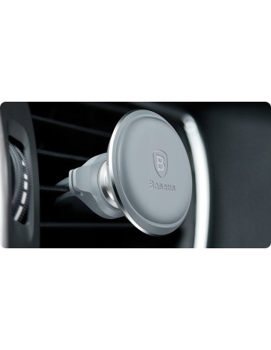 Baseus Magnetic Air Vent | Uchwyt samochodowy magnetyczny na telefon do kratki nawiewu + klipsy na kable