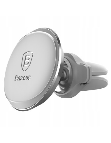 Baseus Magnetic Air Vent | Uchwyt samochodowy magnetyczny na telefon do kratki nawiewu + klipsy na kable