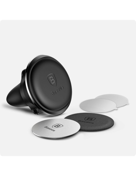 Baseus Air Vent | Uchwyt samochodowy magnetyczny na telefon do kratki z klipsami na kable