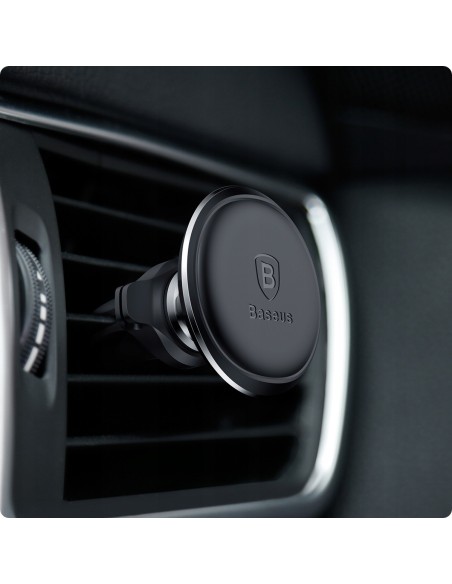 Baseus Air Vent | Uchwyt samochodowy magnetyczny na telefon do kratki z klipsami na kable