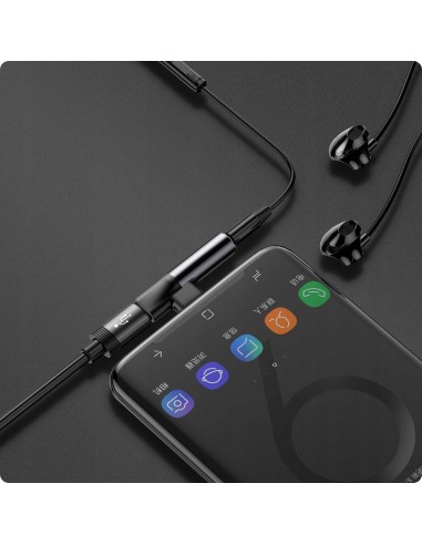 Baseus L41 | Adapter USB-C - Mini Jack 3.5mm / USB-C przejściówka audio do słuchawek