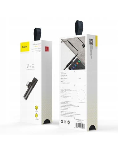 Baseus L41 | Adapter USB-C - Mini Jack 3.5mm / USB-C przejściówka audio do słuchawek