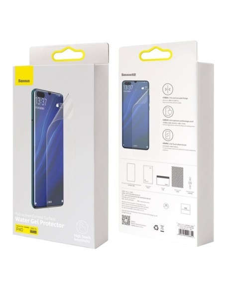 Baseus SGHWP40-SA02 | Folia ochronna hydrożelowa mocna do Huawei P40 2 sztuki EOL