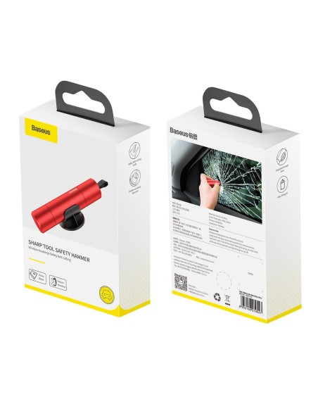 Baseus Sharp Tool | Młotek bezpieczeństwa do szyb nóż życia do pasów