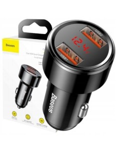 Baseus Magic Series | Szybka ładowarka samochodowa USB + USB Quick Charge 3.0 Huawei 5A 45W