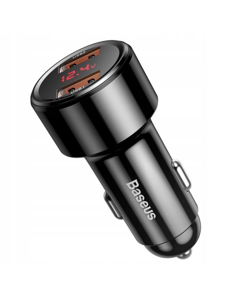 Baseus Magic Series | Szybka ładowarka samochodowa USB + USB Quick Charge 3.0 Huawei 5A 45W