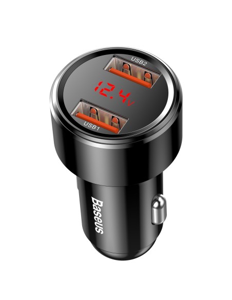 Baseus Magic Series | Szybka ładowarka samochodowa USB + USB Quick Charge 3.0 Huawei 5A 45W