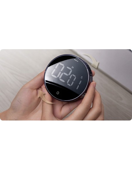 Baseus Heyo Rotation | Stoper kuchenny minutnik timer cyfrowy magnetyczny 