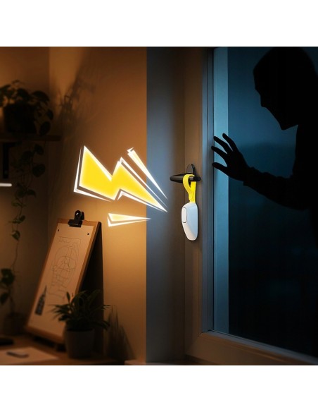 Baseus Heyo Door Stop Alarm Moon White 