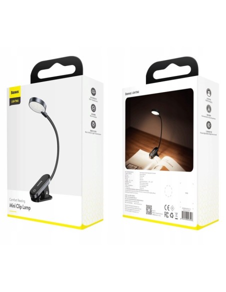 Baseus Mini Clip Lamp | Lampka bezprzewodowa LED na klips