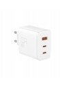 Baseus GaN5 Cube Pro | Ładowarka sieciowa zasilacz 3x USB-C USB-A 65W Power Delivery 3.0 QC 3.0 Huawei SCP FCP AFC PPS