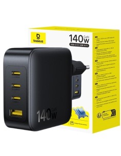 Baseus EnerFill FH11 GaN Ładowarka Sieciowa 140W EU Cosmic Black