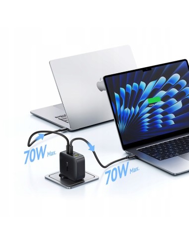 Baseus EnerFill FH11 GaN Ładowarka Sieciowa 140W EU Cosmic Black